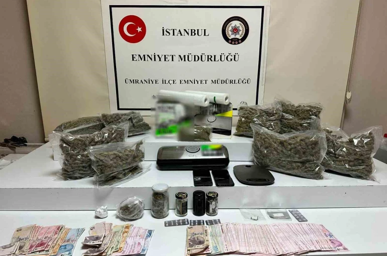 Ümraniye’de "zula evi" operasyonu: 4 kilo uyuşturucu madde ele geçirildi
