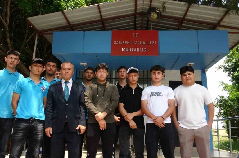 ’Uyuşturucuya hayır’ diyen muhtar ve mahallenin gençleri birlikte kısa film çekti