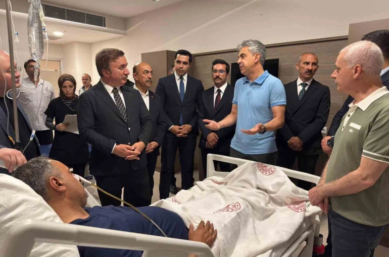 Vali Aydoğdu, Başkan Elçi’nin sağlık durumu hakkında bilgi aldı 