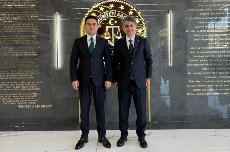 Valilerden Başsavcı Yasin Emre’ye hayırlı olsun ziyareti