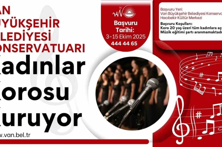 Van Büyükşehir Belediyesi kadınlar korosu kuruyor
