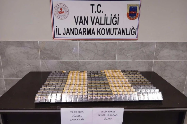 Van’da kaçak sigara ve malzeme ele geçirildi