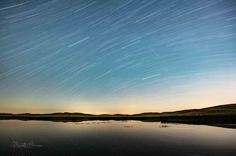 Van’da doğa fotoğrafçıları Perseid meteor yağmurunu gözlemledi