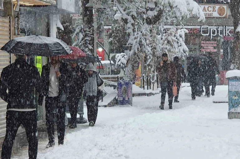 Van’da Mart sürprizi: Bahar beklerken kar kapıya dayandı