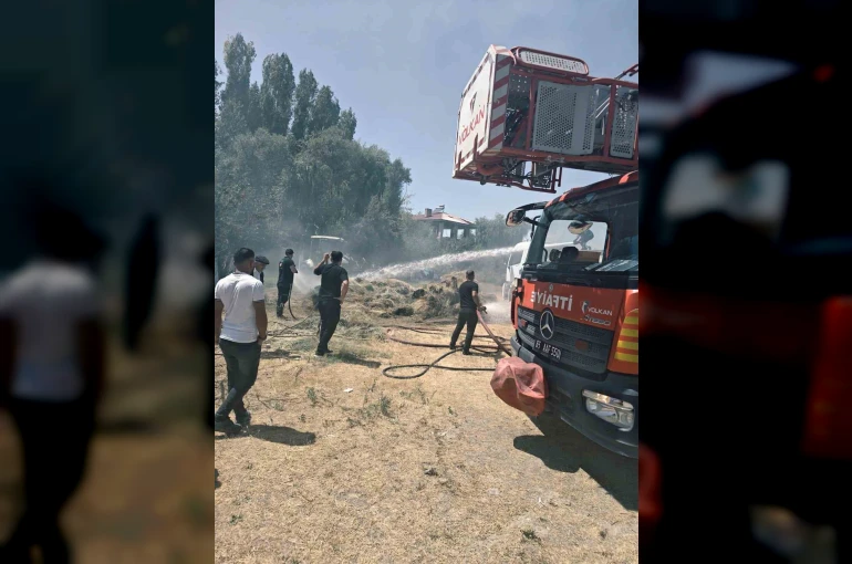 Van’da ot yangını
