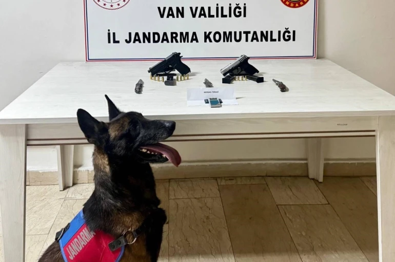Van’da ruhsatsız tabanca ele geçirildi