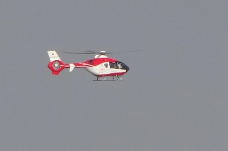 Van’dan Gaziantep’e helikopter ambulansla hasta nakli