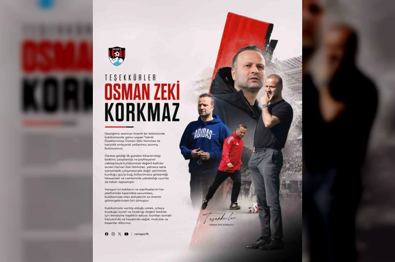 Vanspor, Osman Zeki Korkmaz ile yollarını ayırdı