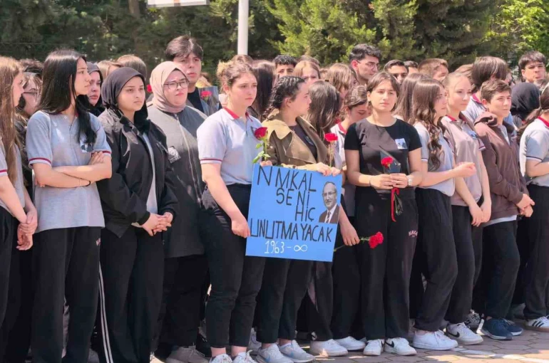 Vefat eden okul müdürü için veda töreni düzenlendi