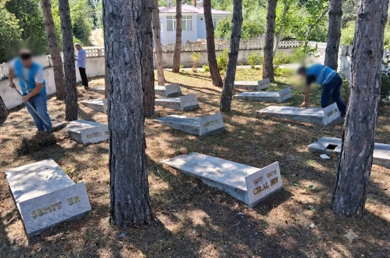 Vezirköprü’de 15 Temmuz’da şehitlikte anlamlı çalışma