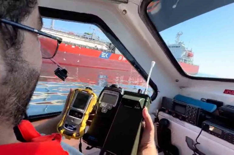 Yalova Çınarcık’ta hissedilen gaz kokusunun kaynağı tanker çıktı