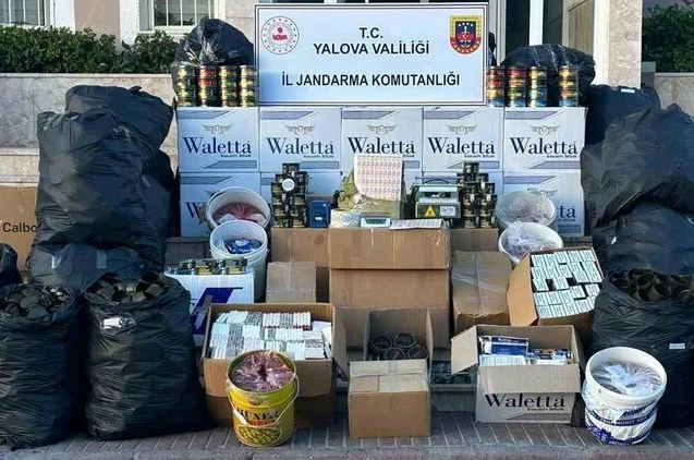 Yalova’da jandarmadan kaçak tütün operasyonu