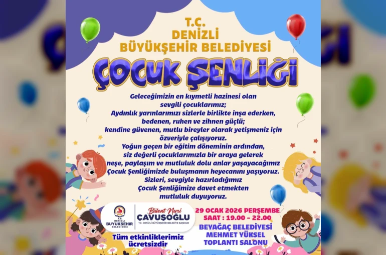 Yarıyıl şenliği ile Beyağaçlı çocuklar eğlenceye doyacak