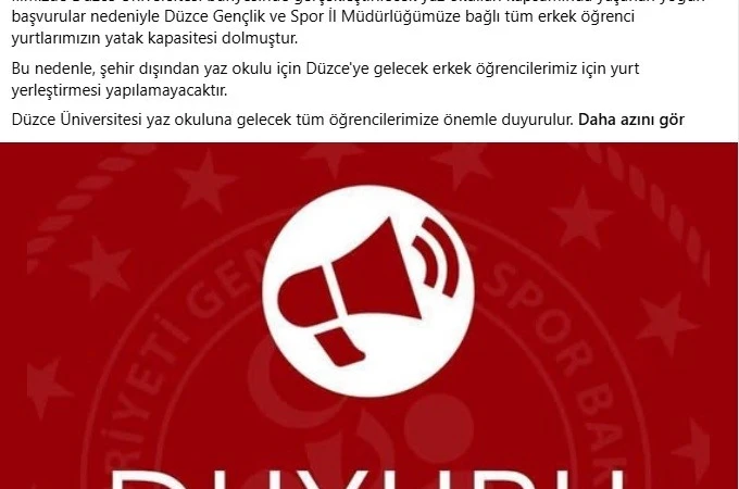 Yatak kapasitesi doldu uyarısı