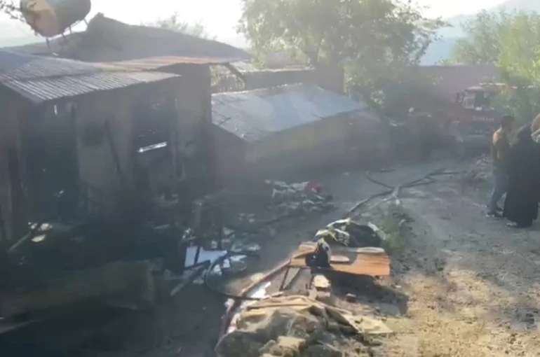 Yayla evinden ormana sıçrayan yangın söndürüldü