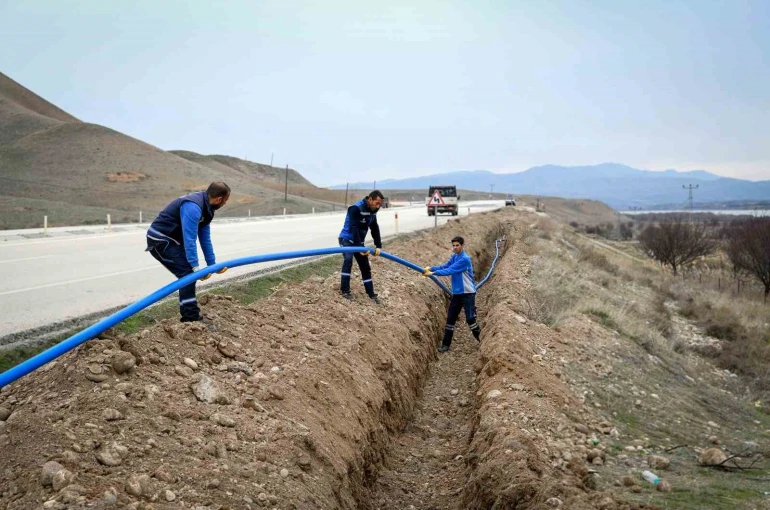 Yazıhan Boyaca ve Cendere’ye 2 bin 700 metre içme suyu hattı