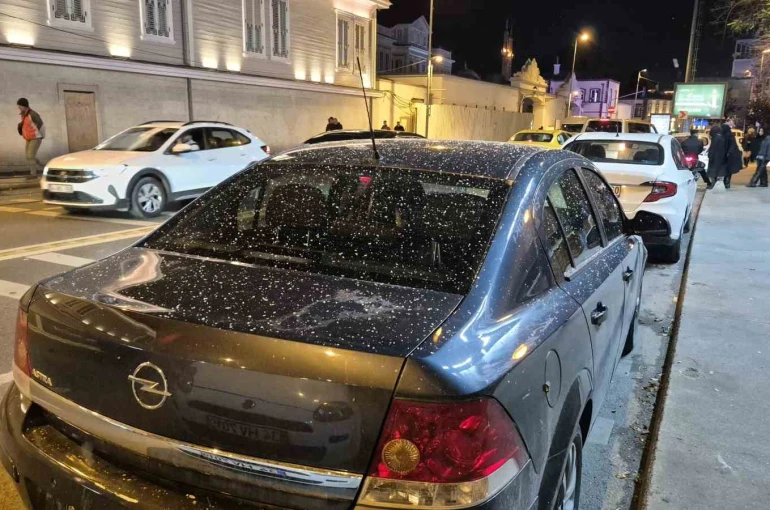 Yeni yılda Ortaköy’de kar yağışı başladı