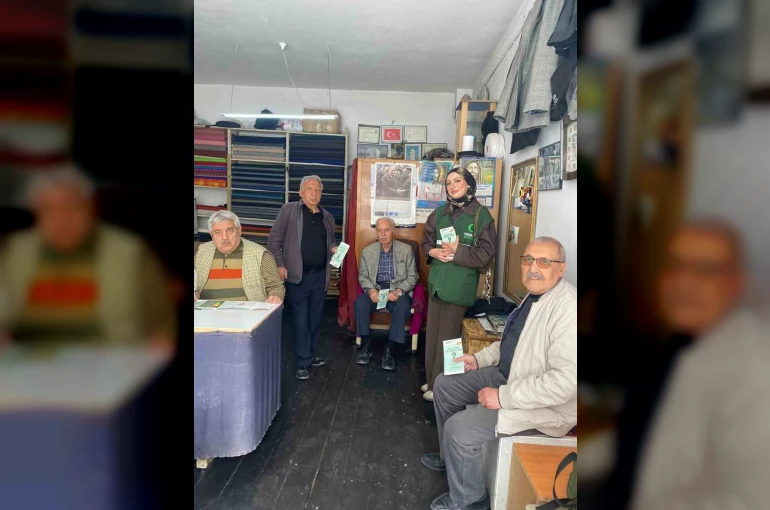 Yeşilay Kars’tan esnafa ziyaret: Bağımlılıkla mücadelede farkındalık artıyor