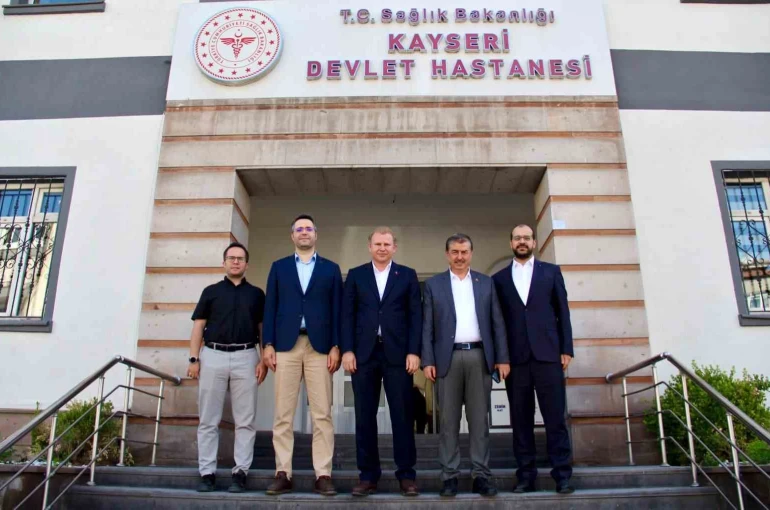 Yeşilhisar heyetinden Başhekim Çöl’e ziyaret