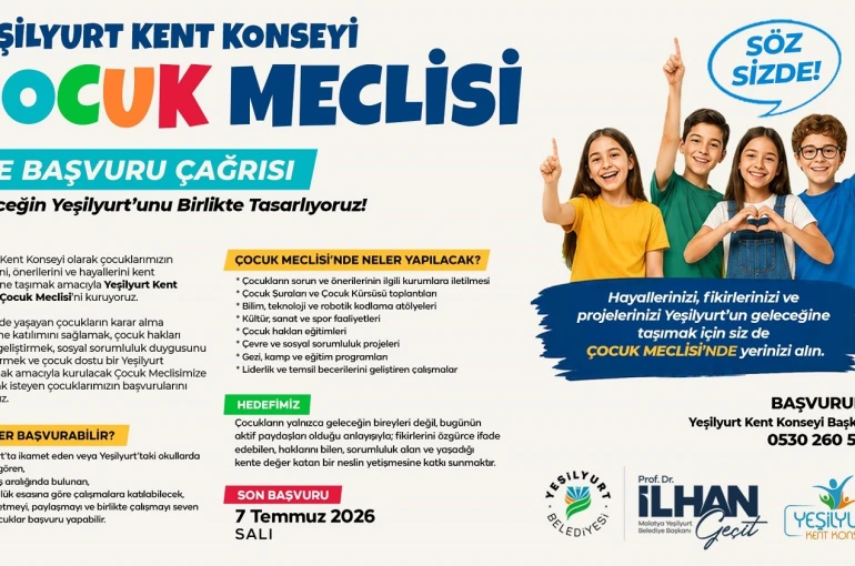 Yeşilyurt Kent Konseyi’nde çocuk meclisi kuruluyor