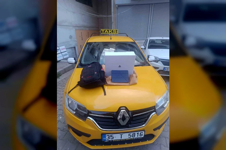 Yine İzmir, yine örnek taksici
