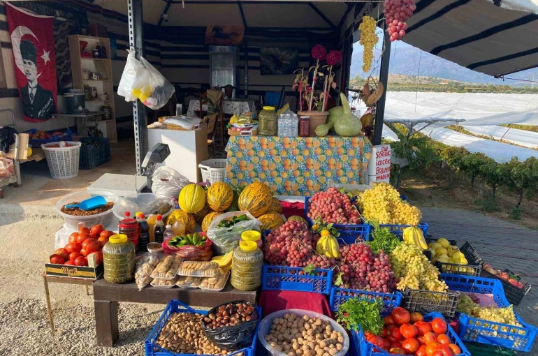 Yol üzerinde dalından sofraya