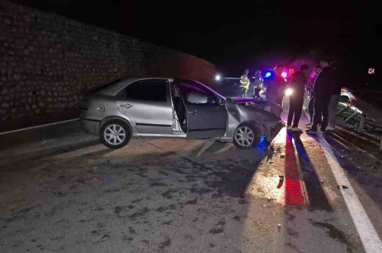 Yola çıkan yaban hayvanı kazaya neden oldu: 4 yaralı