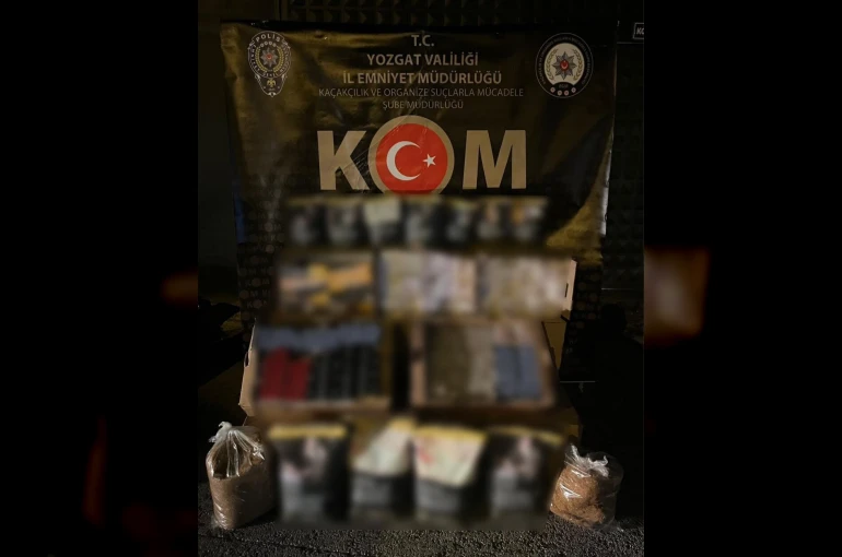 Yozgat’ta 103 bin makaron ele geçirildi 