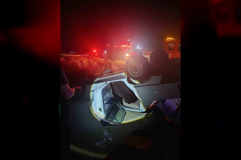 Yozgat’ta otomobil takla attı, sürücü yaralandı
