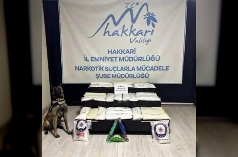 Yüksekova’da 63 kilo metamfetamin ele geçirildi