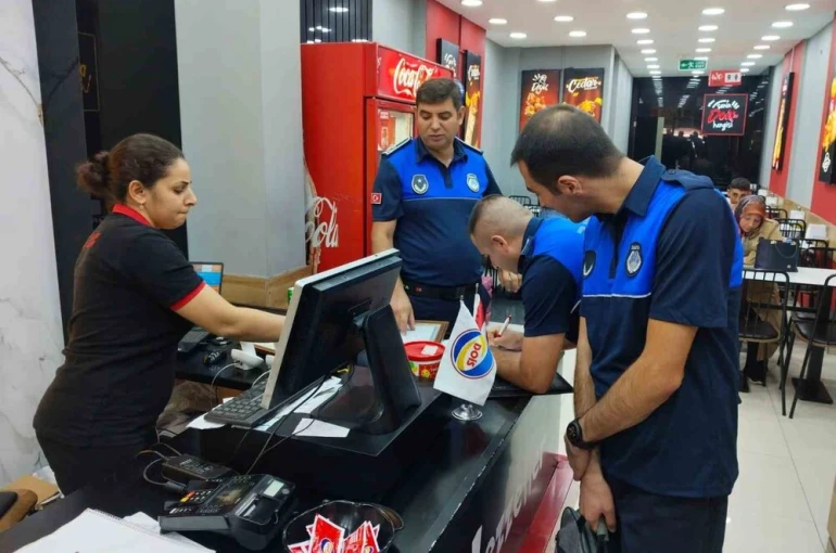 Zabıta ekiplerinden lokanta, kafe ve fast food işletmelerine denetim