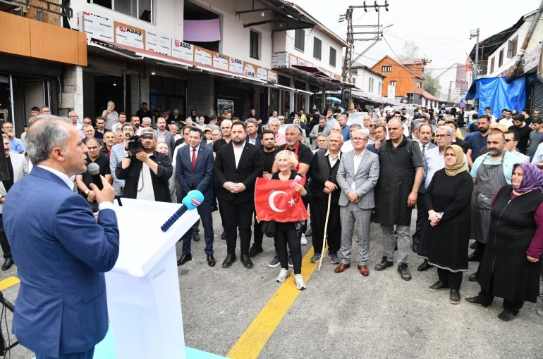Zorkun Yaylası’nda tamamlanan yol törenle açıldı