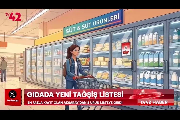 Gıdada yeni tağşiş listesi: Aksaray'dan 8 ürün listeye girdi