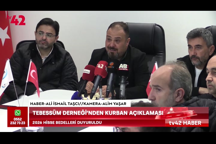 Tebessüm Derneği’nden Kurban açıklaması