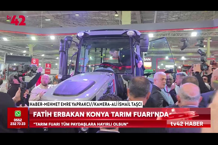 Fatih Erbakan Konya Tarım Fuarı’nda çiftçilerle buluştu